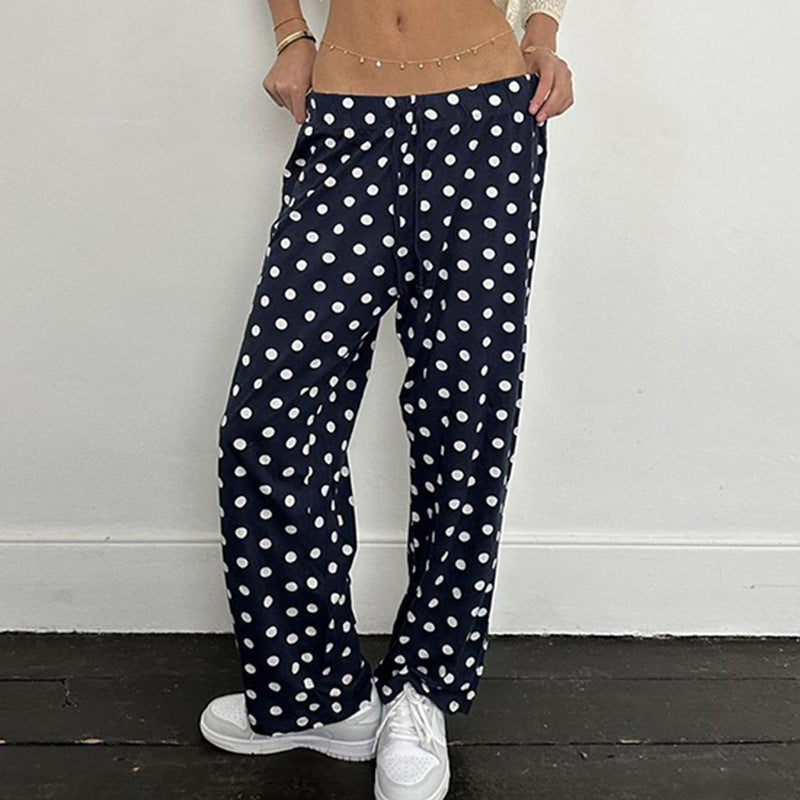 Daily Idle Style Draping Wide-leg Trousers