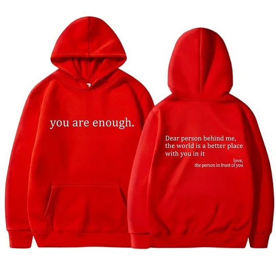 Women's Brushed Hoody Plain Letters