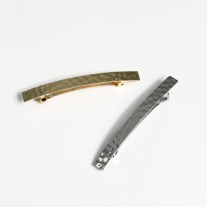 Japanese And Korean Fashion New Concave-convex Style Metal Spring Clip