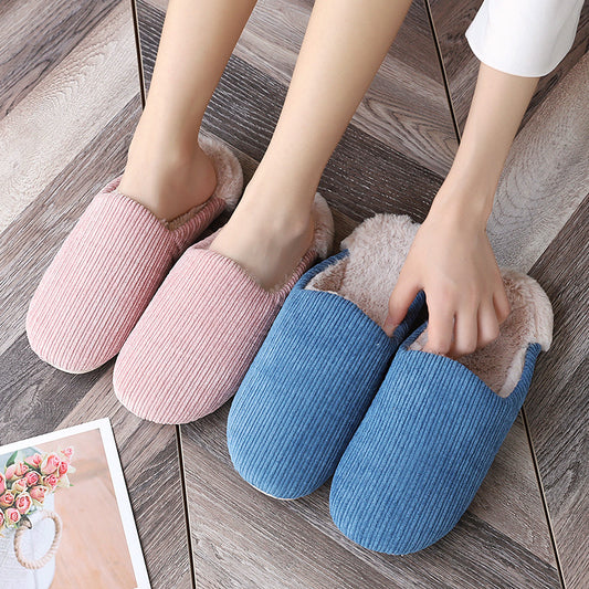 Home Baotou Couple Household Cotton Slippers