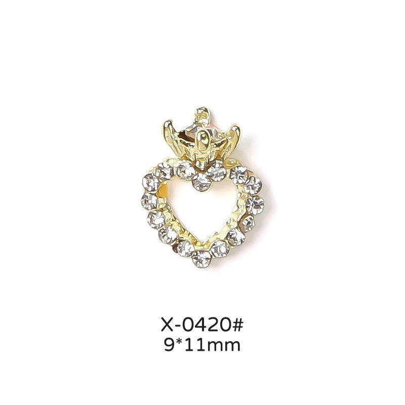 Christmas Love Bell Metal Nail Drill Accessories