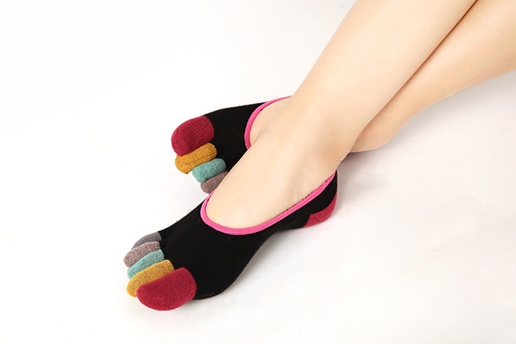 Shallow Mouth Five Toed Non-slip Silicone Socks