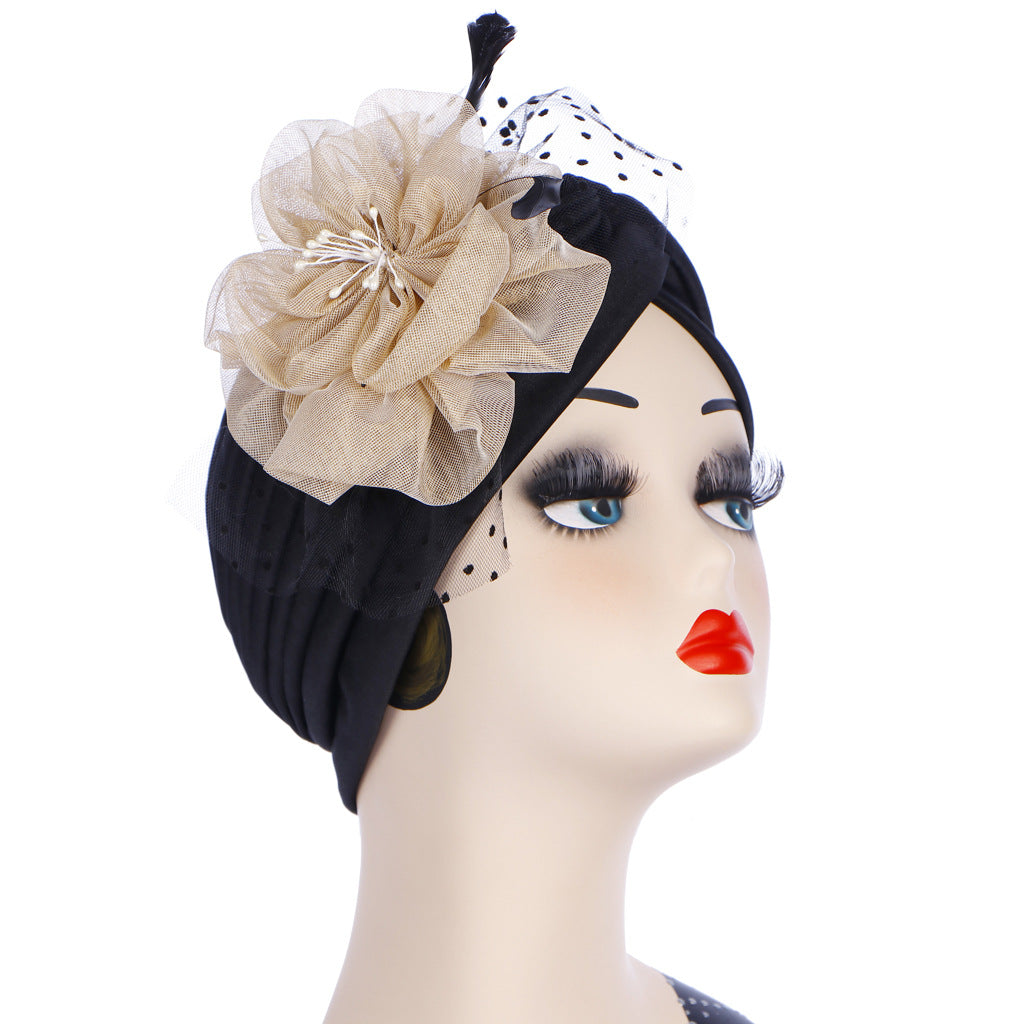 Spring And Autumn New Indian Hat Flower Headscarf