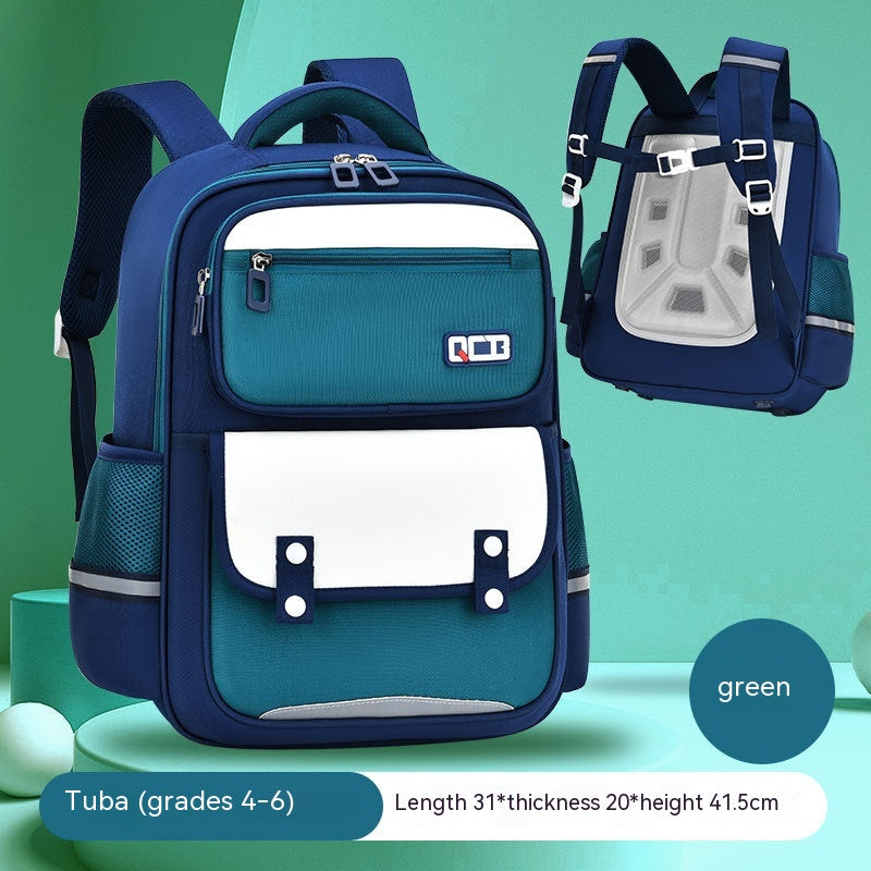 Primary School Student Schoolbag Lightweight Spine-protective Burden Reduction Large Capacity