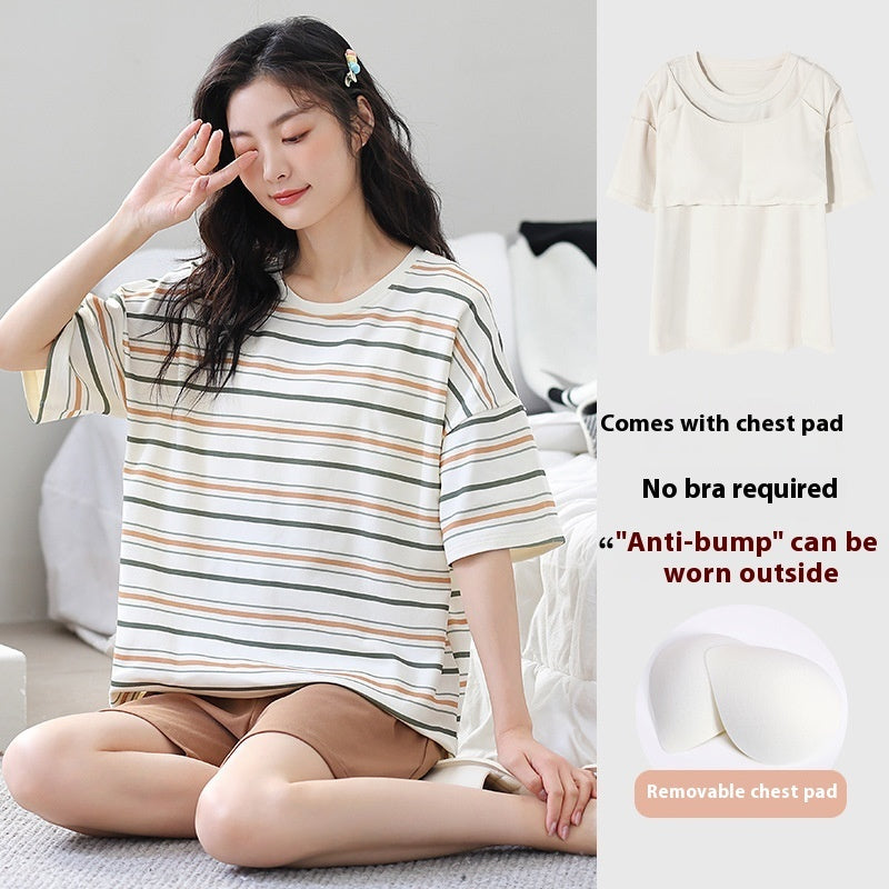 Casual Loose Home Wear Korean Style Sweet Two-piece Suit