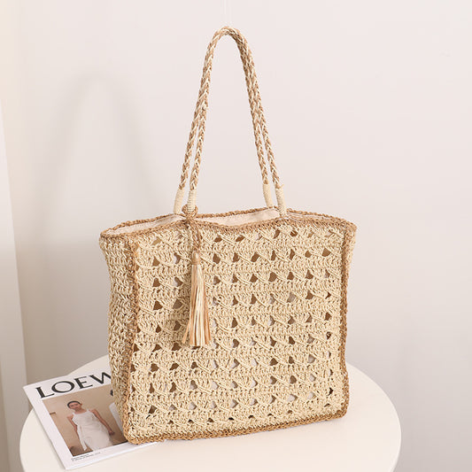 Handmade Woven Bag For Women's Seaside Vacation