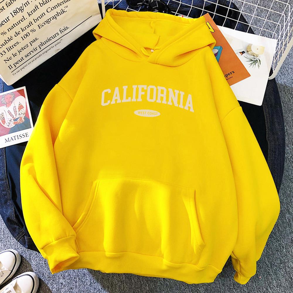 Women's Hooded Street Pocket Round Neck Sweatshirt