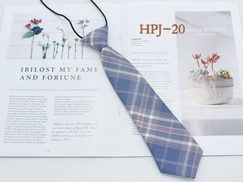 Japanese College Jk Plaid Tie Free Style