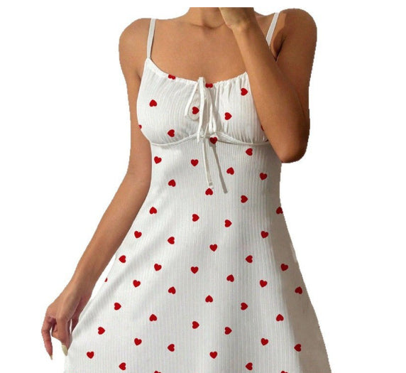 Womens Casual Sexy Bow-Tie Lace-Up Dress