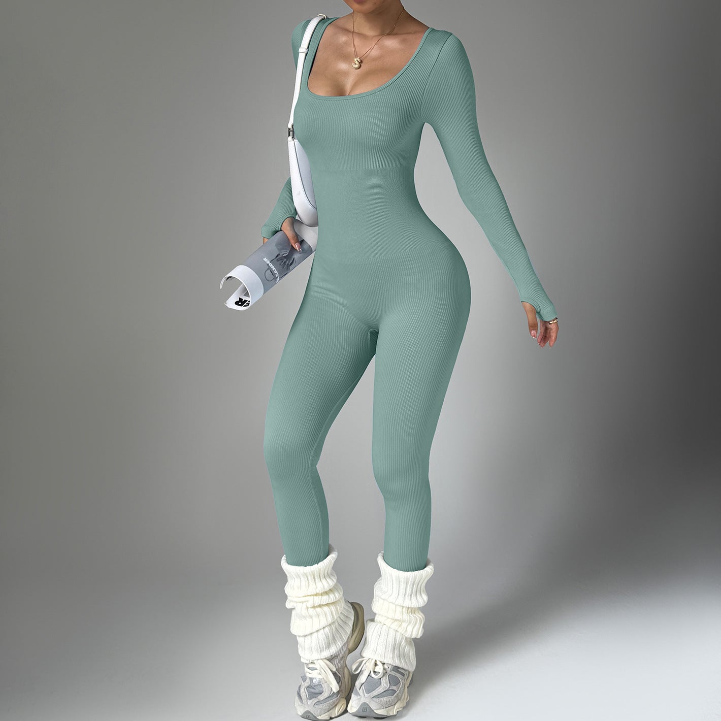 Bodysuit Long Sleeve Quick-drying Tight Fitness Yoga Clothes