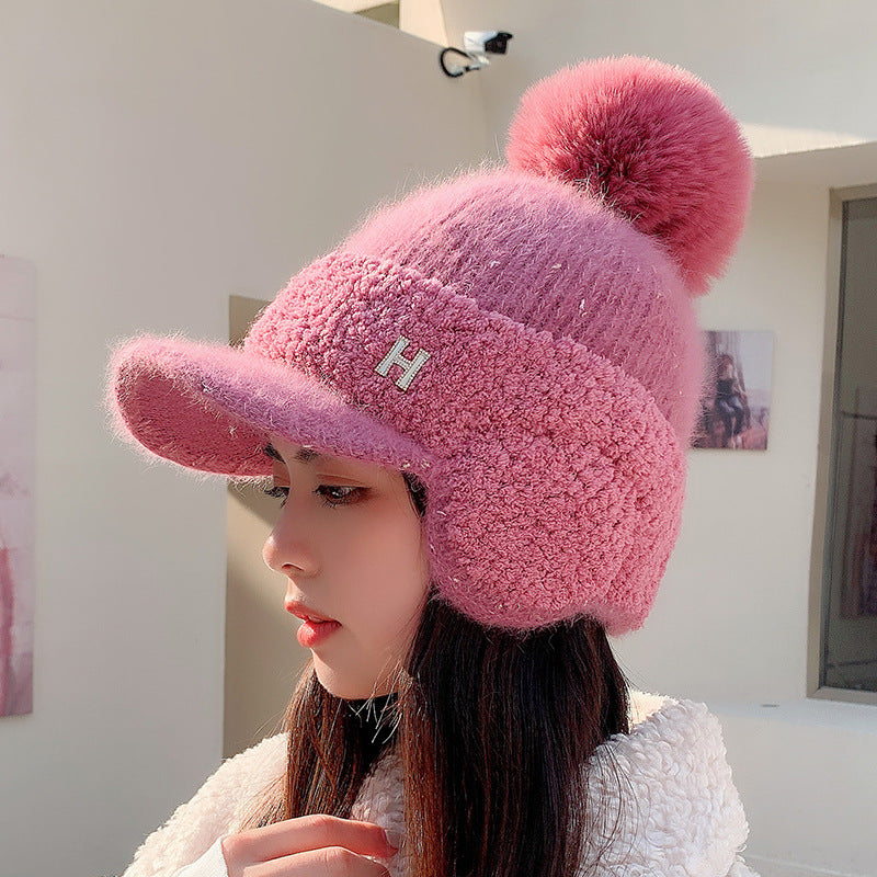 Women's Autumn And Winter Ear Protection Warm Baseball