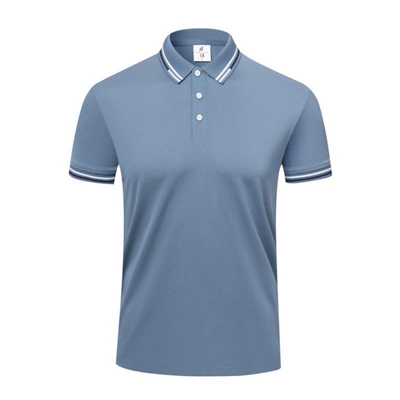 ICE Cotton Lapel Summer Short-sleeved Casual Polo Shirt