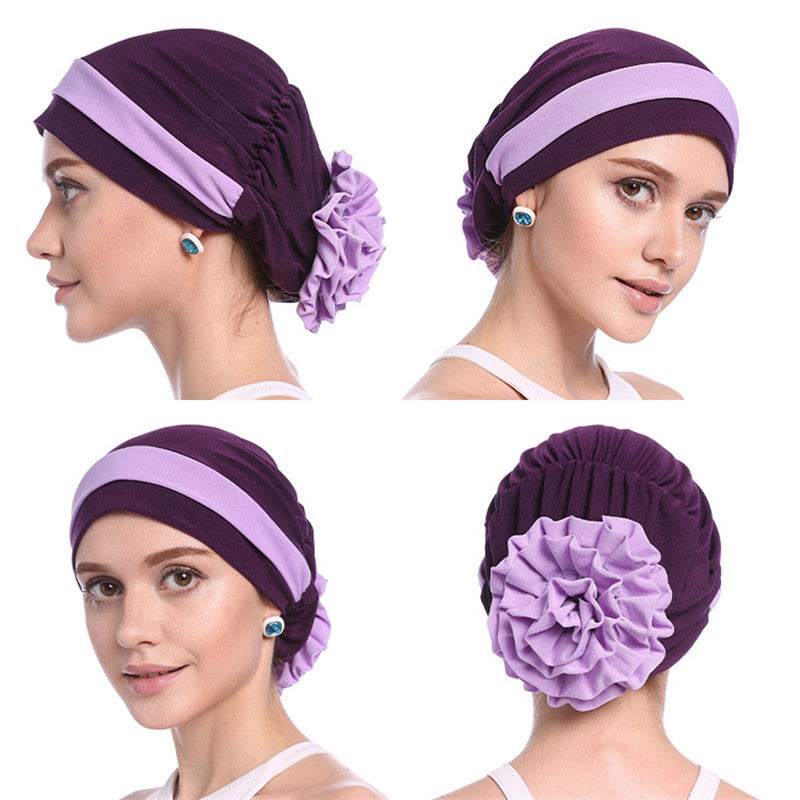 Fashion Double Color Board Bead Caps