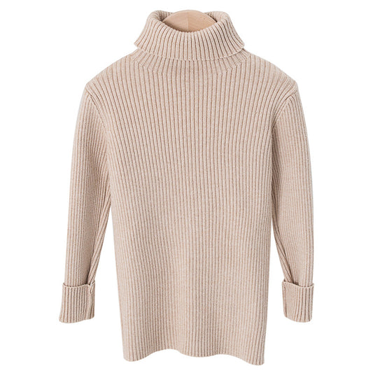 AutumnWinter Girls' Turtleneck Knitted Sweater