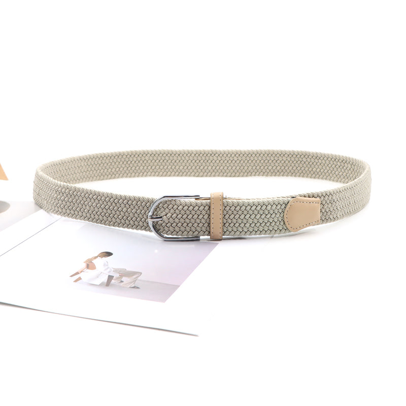 New Casual Versatile Braided Elastic Belt