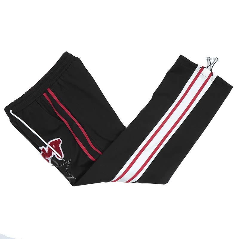 American Retro Original Letter Flocked Casual Pants