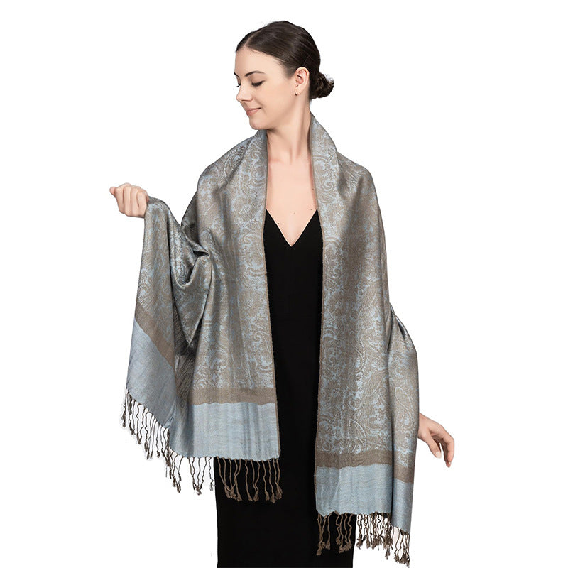 New Lightweight Luxury Shawl For Women A Faux Cashmere Wrap Style Scarf