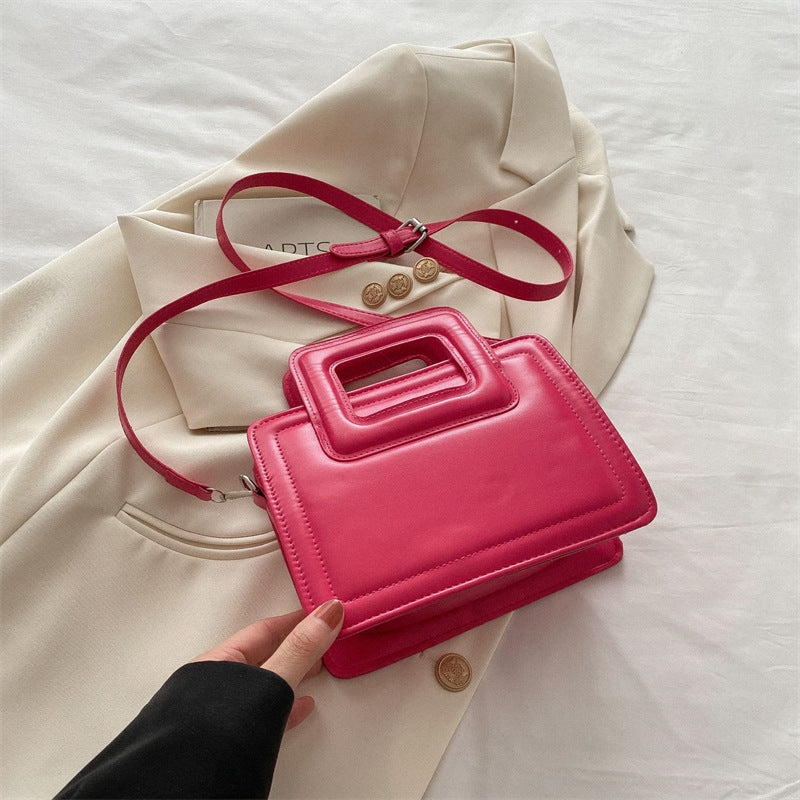 Simple Western Style Solid Color Tote