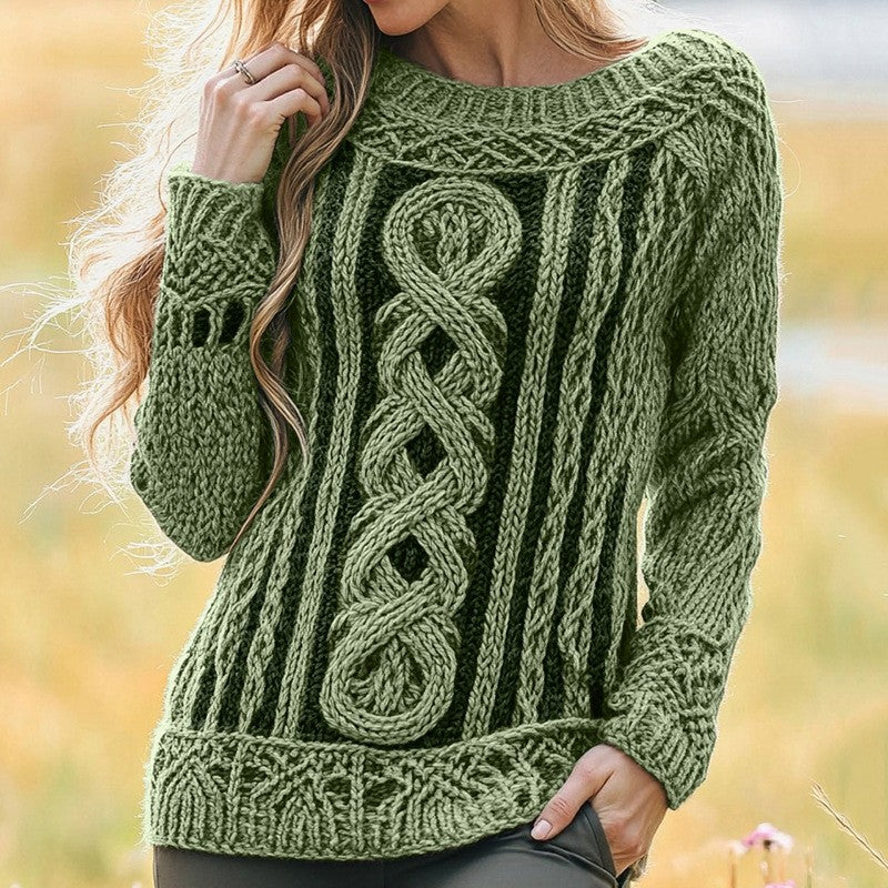 Stylish Personalized Casual Womens Wear With A Crew Neck And Long Sleeves