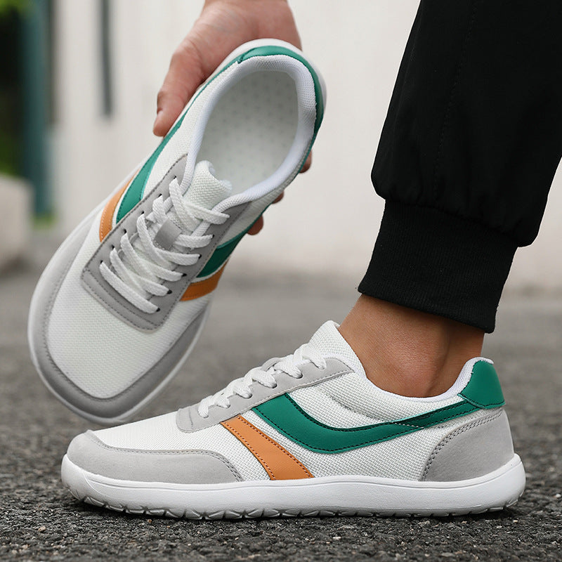 Men's And Women's Same Summer Breathable Botton Width Feet Fat Casual Mesh Sneakers