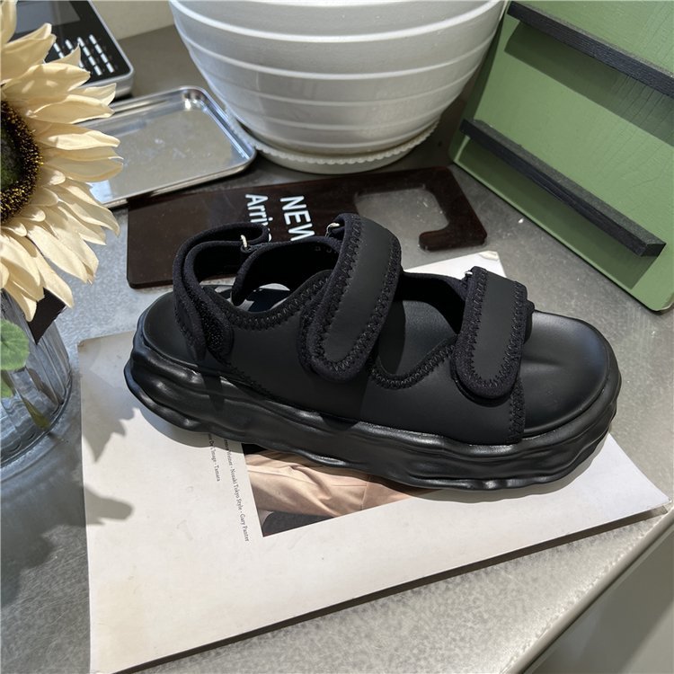 Beach Sandals Women's Summer New Velcro Thick Sole