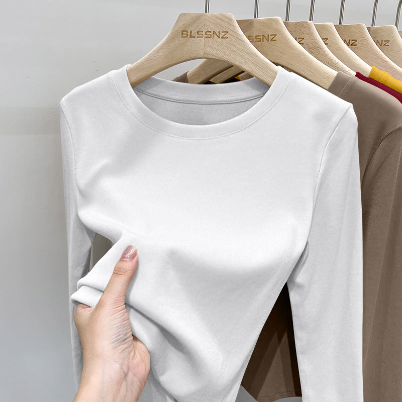 New Womens Crew-neck Long-sleeve T-shirt