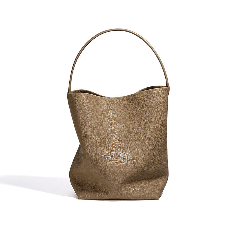 Bucket Bag Women Commuter Large Capacity Simple Fashion Shoulder Underarm Bag