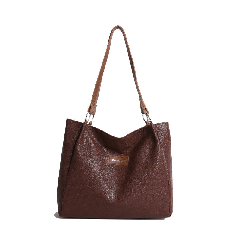 Women's Shoulder Underarm Tote Large Capacity Simple Commuter Bag