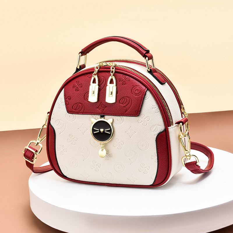 New Women's Cat Shoulder Bag Send Handbag