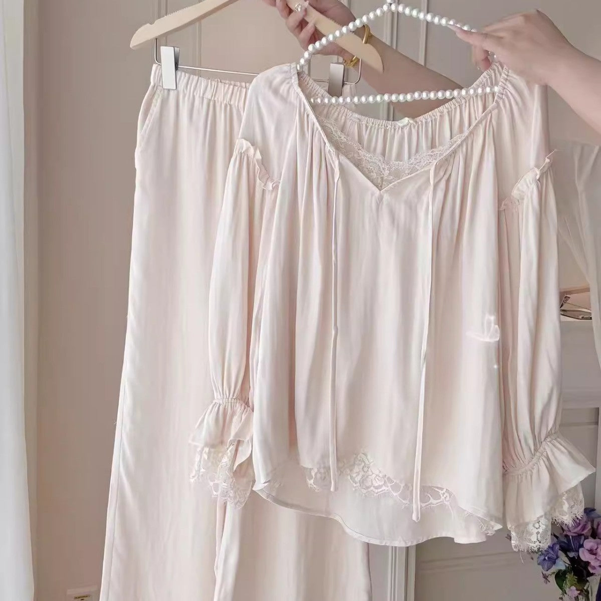 Cotton Double-Layer Gauze Pajama Set For Women