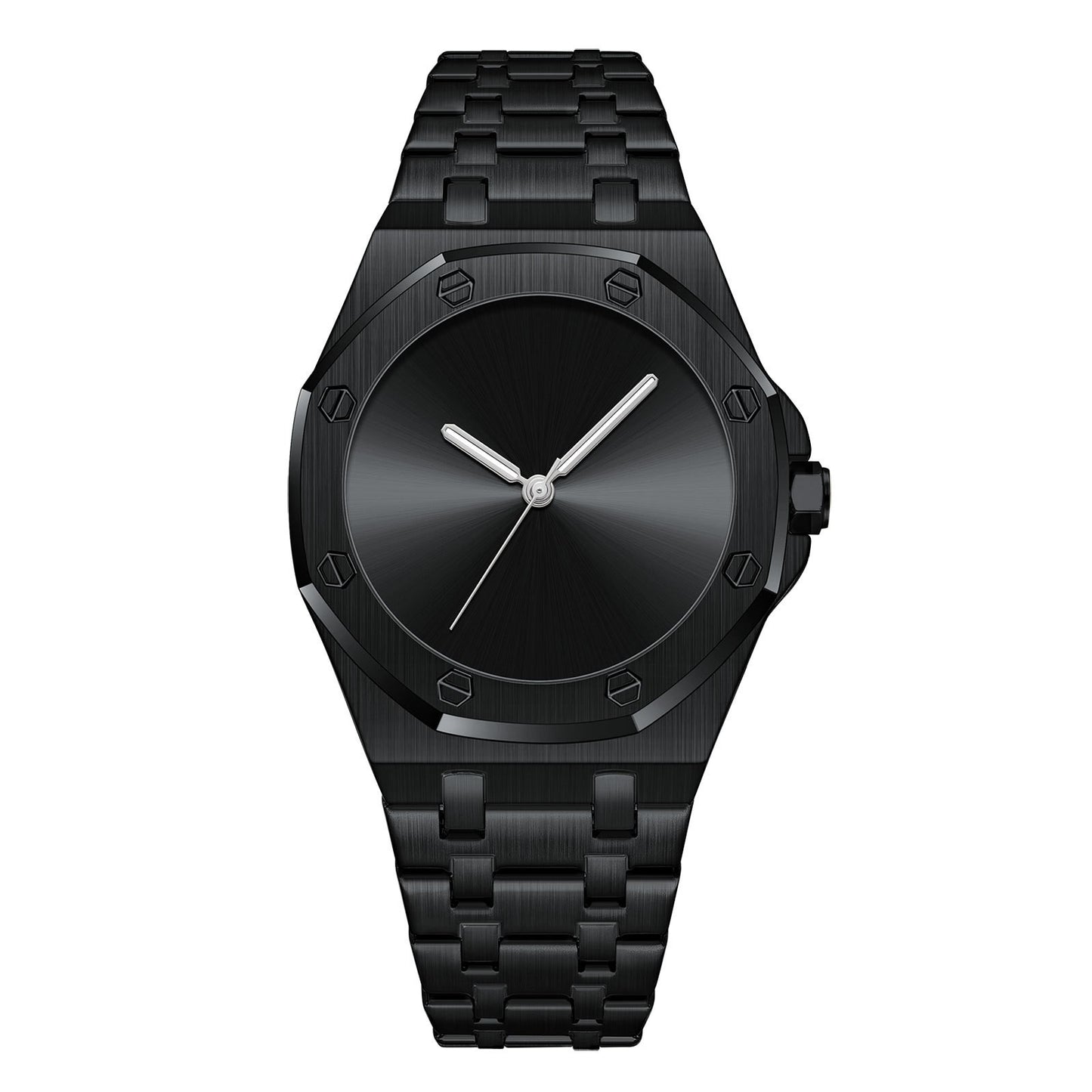 Simple  Smooth-surface  Octagonal   Waterproof Quartz Mens Watch