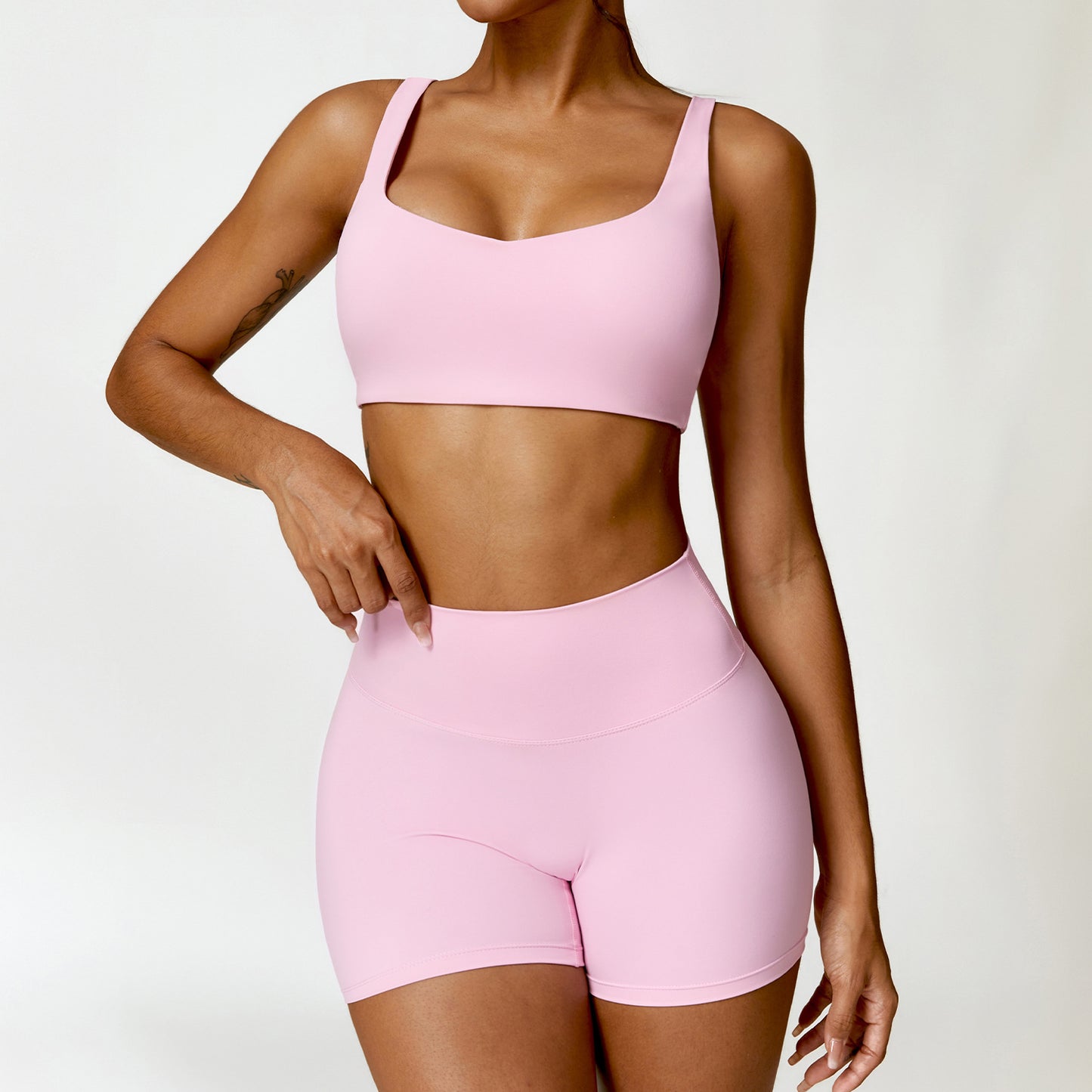 Winter Nude Feel Tight Yoga Suit High-waist Quick-drying Running Sports Workout Clothes