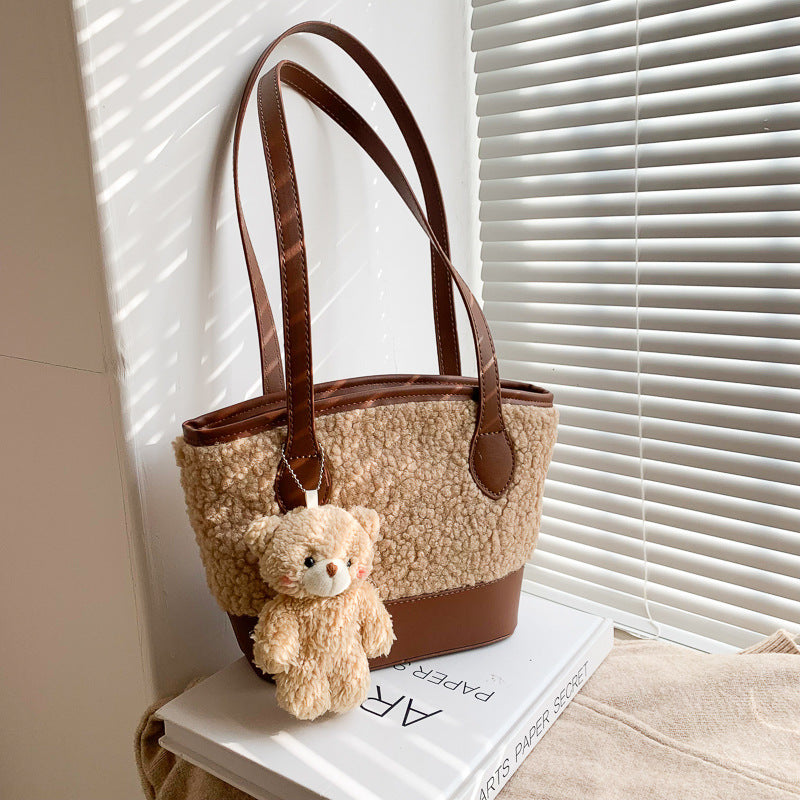 Fashion New Plush All-match One-shoulder Armpit Bag