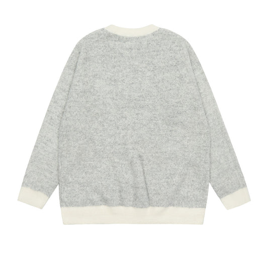 Fashion Embroidered Knitwear Sweater Men