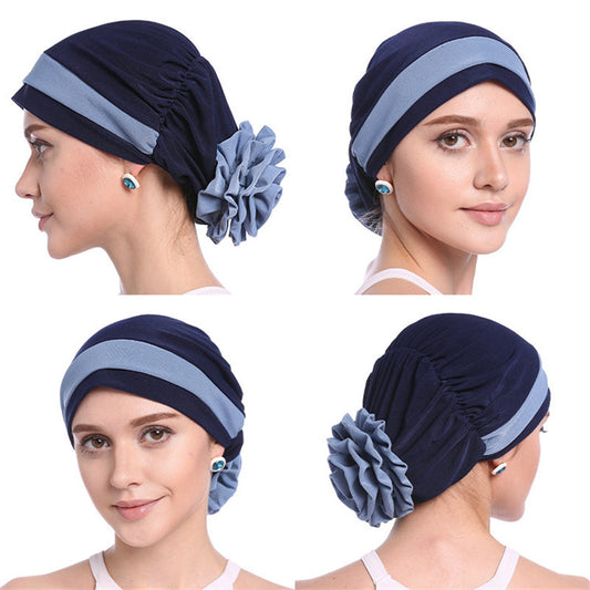 Fashion Double Color Board Bead Caps