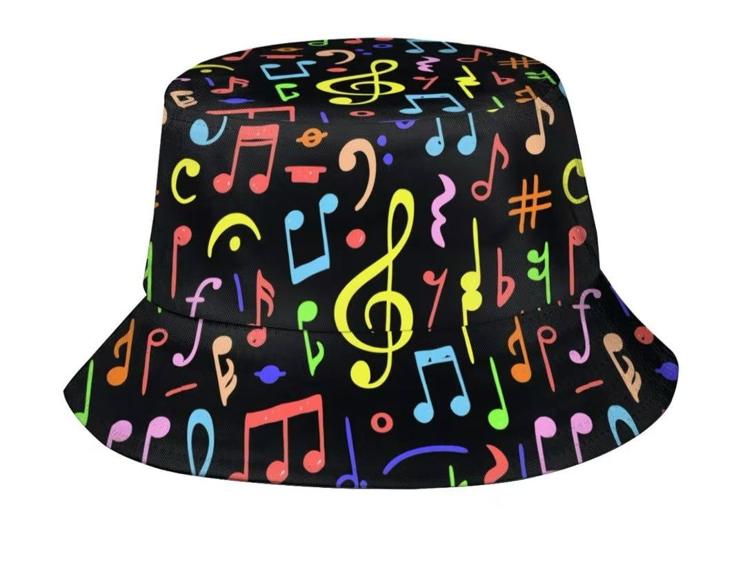 Creative Pattern Series Double-sided Wear Sunshade Breathable Bucket Hat