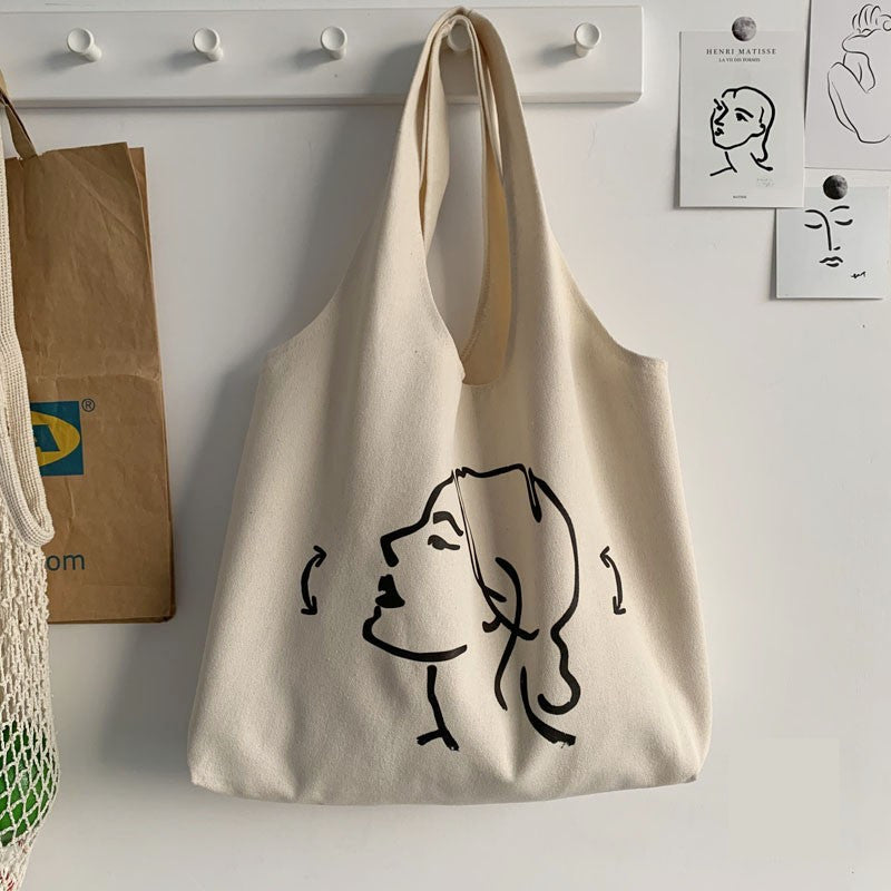 Japanese Simple And Versatile Literary Large Capacity Shoulder Bag