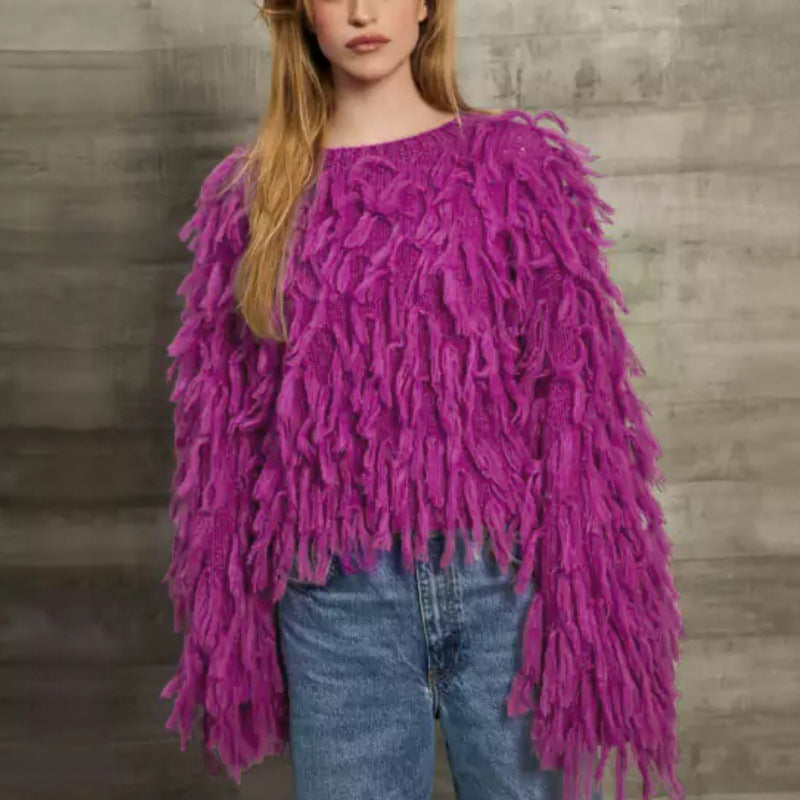Loose-fitting Tassel Fashion Casual Sweater