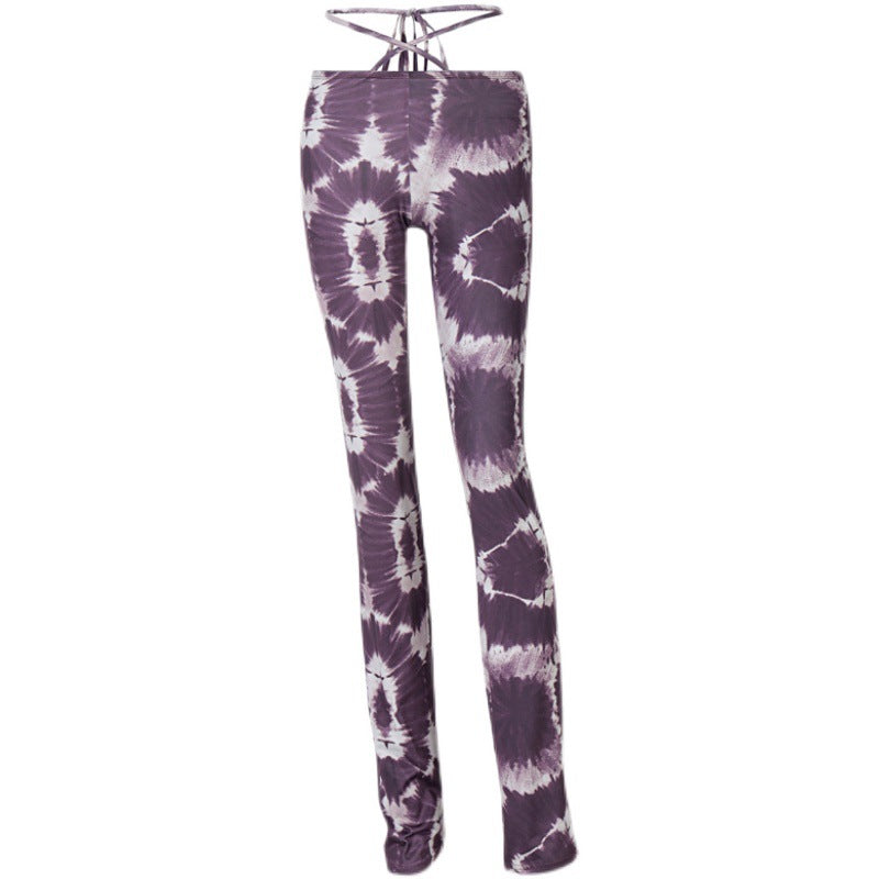 Explosive New Camouflage Print Lace-up Slim Casual Pants