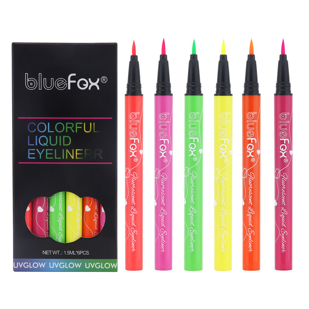 Color Fluorescent Eyeliner Waterproof Matte Quick-drying Not Easy To Smudge