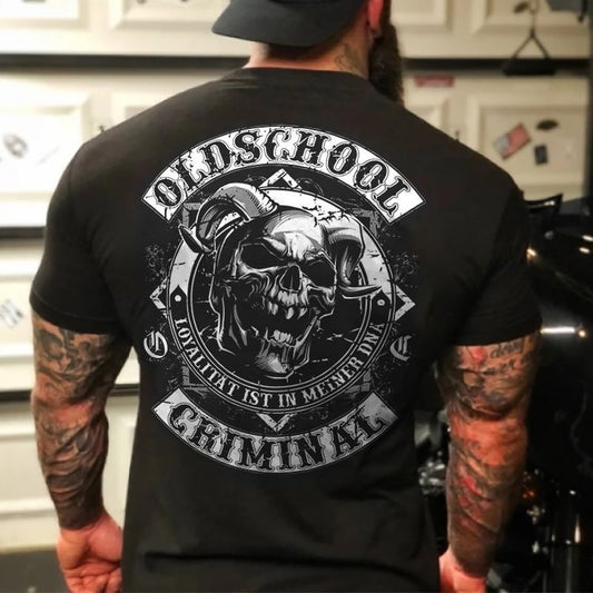 New Men's Round Neck Cotton Short Sleeve T-Shirt