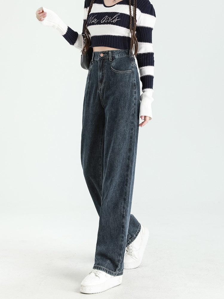 Women's Thin Straight Loose Slimming Elastic Waist Pants