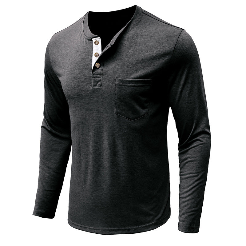 Men's Long Sleeve Round Neck T-shirt