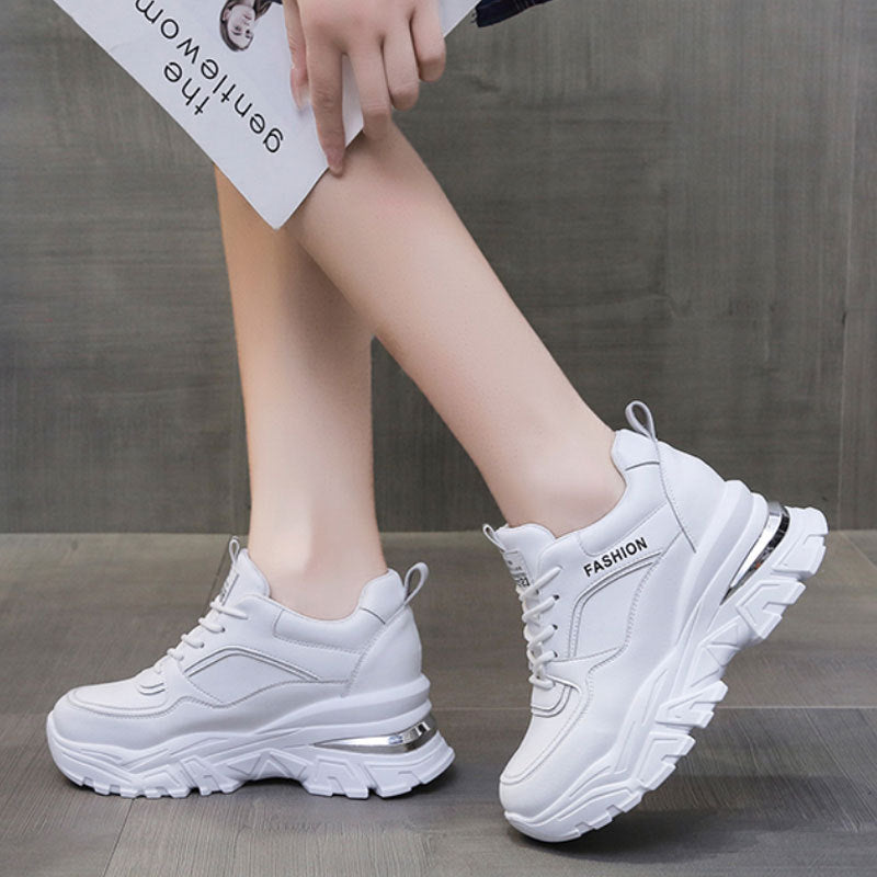Women's Winter Fleece Thick Bottom Leisure Sports Inner Height Increasing Shoes