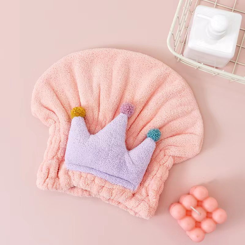 Children's Coral Velvet Dry Hair Cap