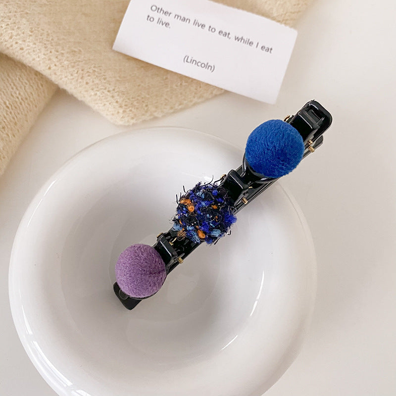 Knitting Hair Ball With Simple Fringe