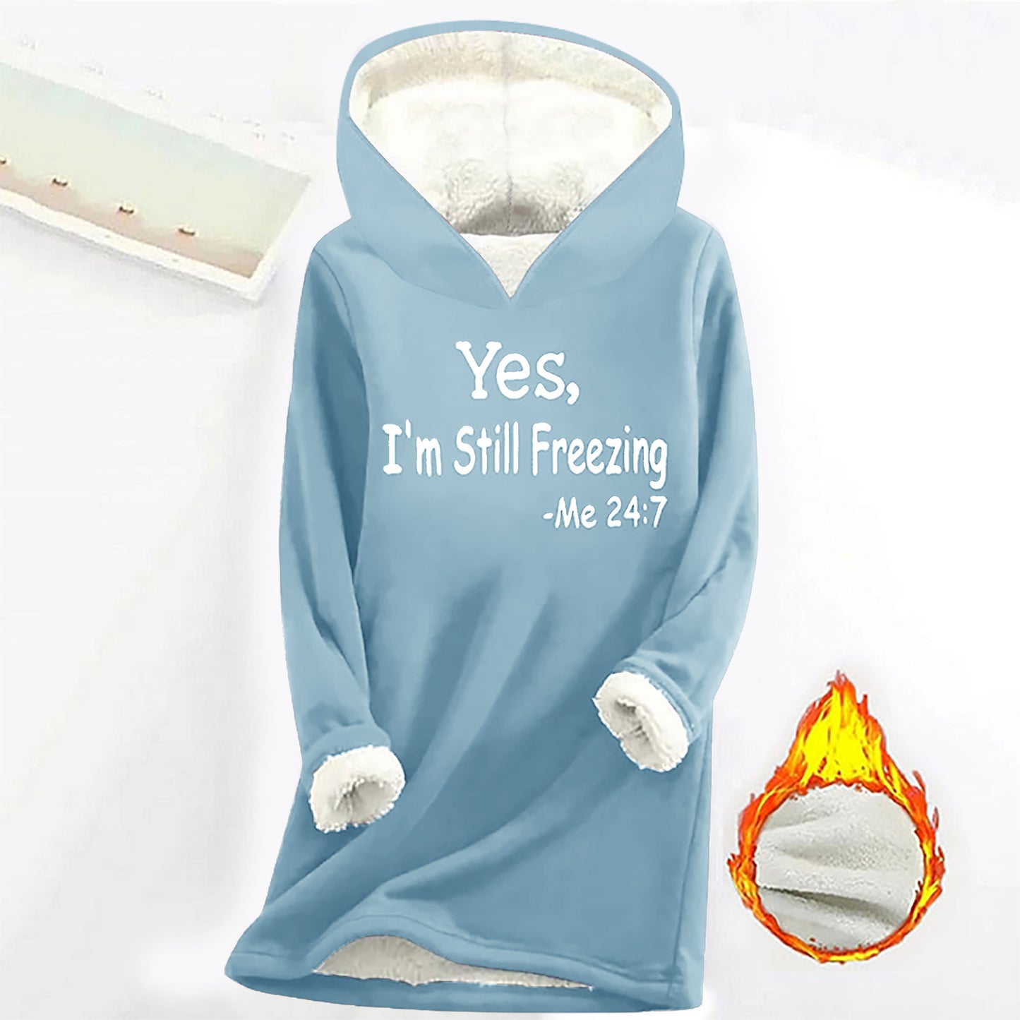 Women's Offset Print Pullover Long Sleeve Casual Plush Sweater