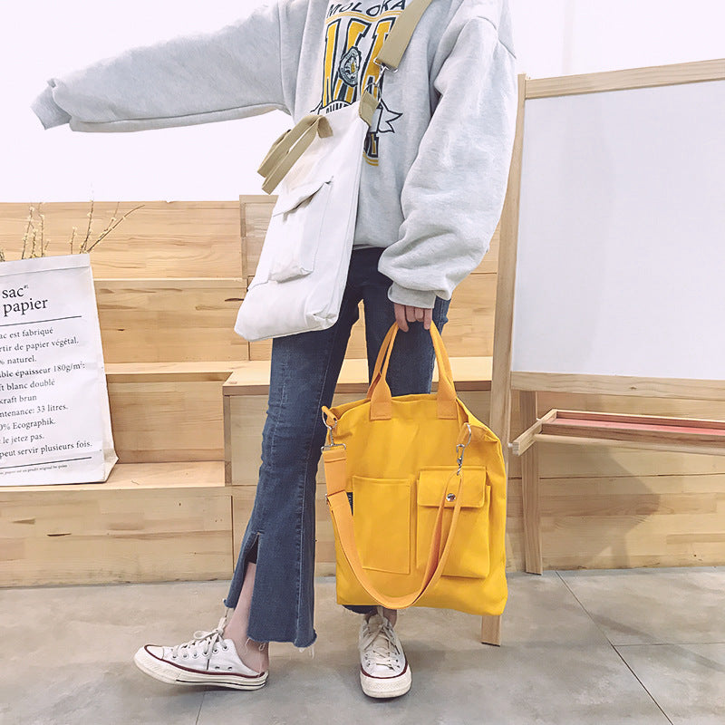 Detachable Shoulder Strap Canvas Single Shoulder Bag Canvas Bag
