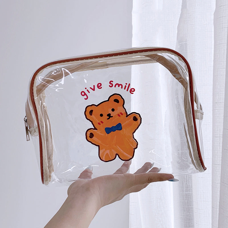 Women's Portable Pvc Simple Large-capacity Travel Wash Storage Bag