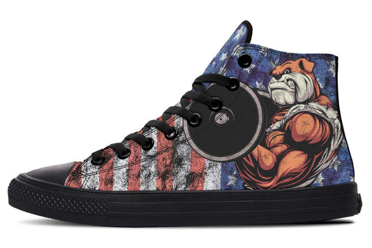 Men's And Women's Fashion Color Printing High-top Canvas Shoes